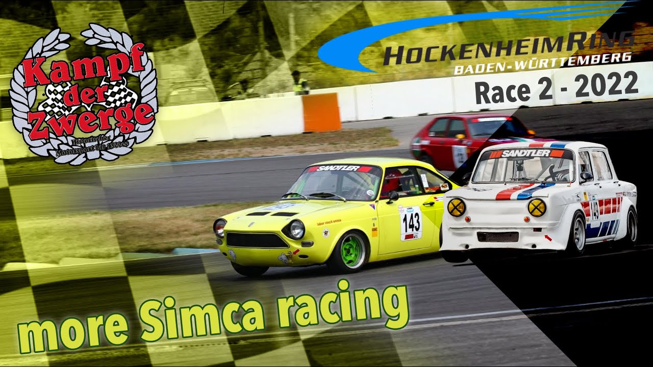 Kampf der Zwerge - Simca Rallye 2 - Split Onboard - Hockenheimring 2022 Race 2