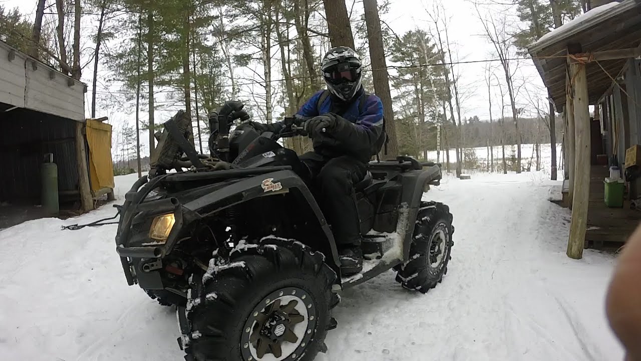 ITP Cryptids Do Very Well On The Snowy Trails  -  Can Am Outlander MAX
