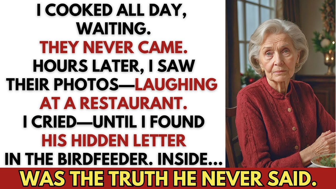 I Invited My Son and His Wife for Christmas Dinner. They Left Me Alone and Went to a Restaurant.