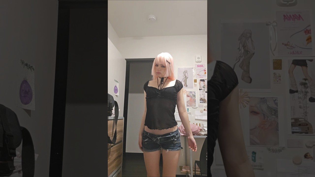 should I get pink hair ? #ootd #pinkhair #fitcheck #doll #dollette #fashion #fitinspo #grunge#egirl