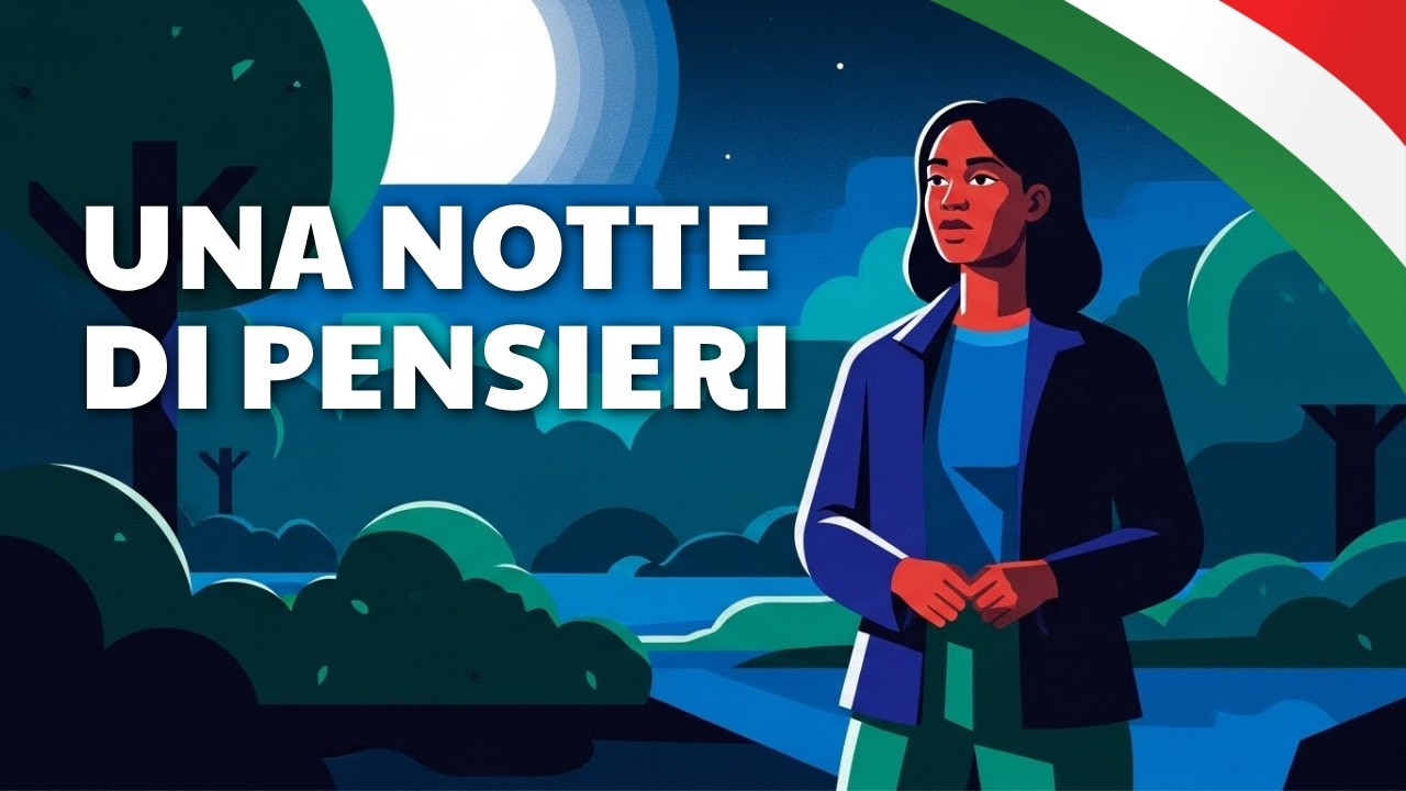 Una notte di pensieri: A Short Story in Italian for Level A2