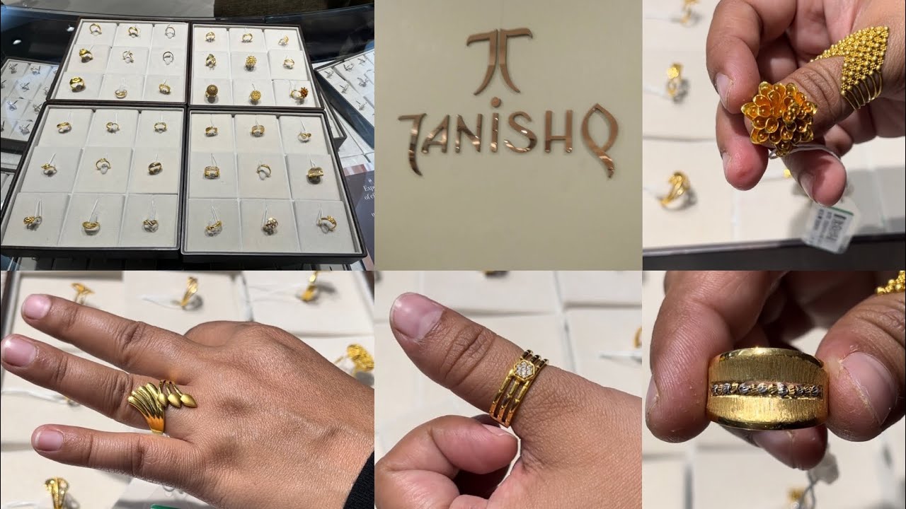 Tanishq Latest Light Weight Gold Ring Designs with weight and Price 2024