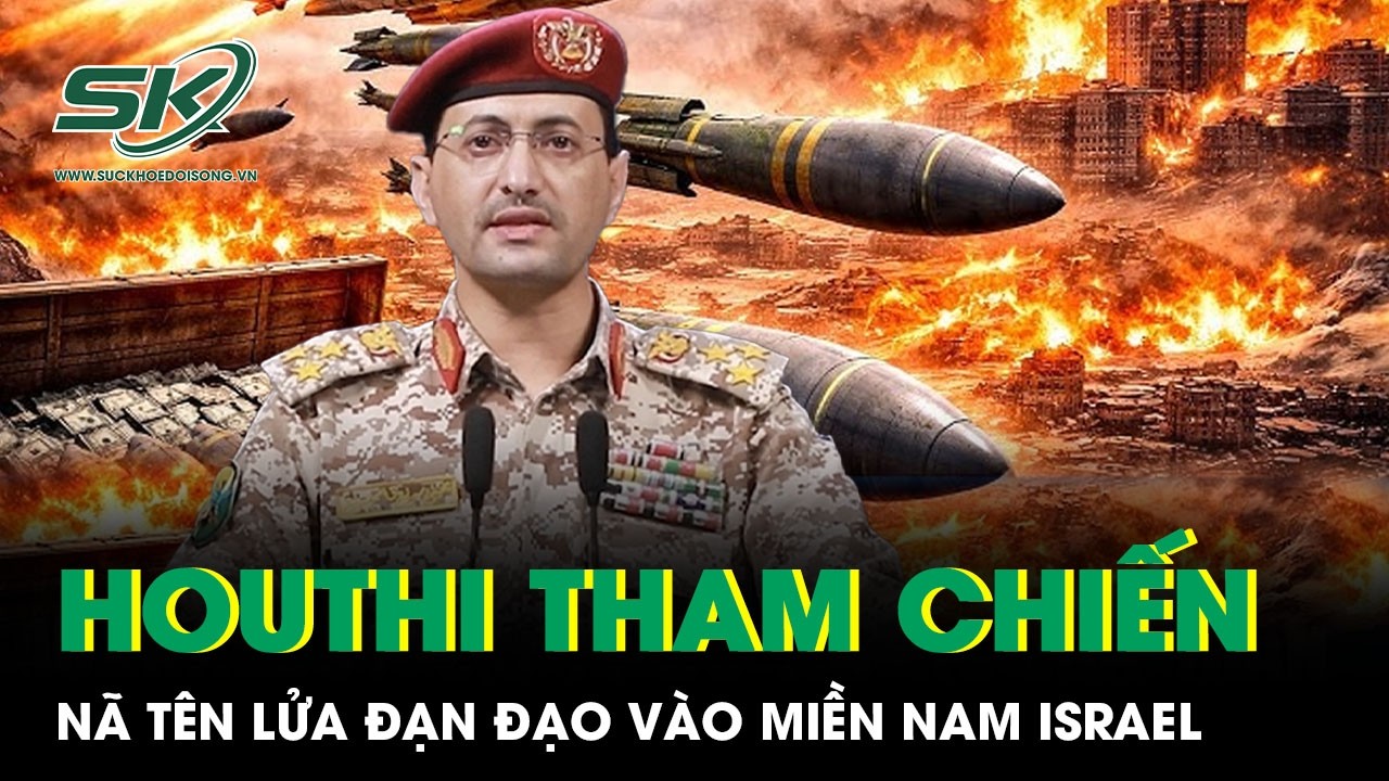 Chiến sự Trung Đ&ocirc;ng: Houthi tham chiến, ph&oacute;ng t&ecirc;n lửa đạn đạo v&agrave;o miền Nam Israel