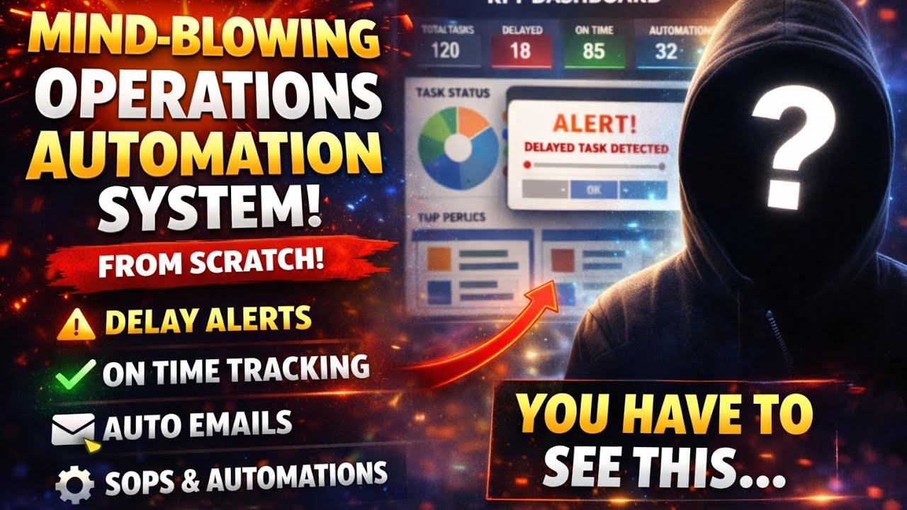 Complete Operations Automation System Built (From Scratch) | Real Workflow + Dashboard Access