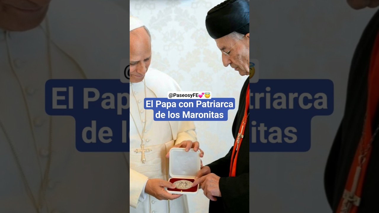 El #papa recibi&oacute; a Patriarca de Antioqu&iacute;a de los Maronitas, B&eacute;chara Boutros Ra&iuml; 😇 #maronite