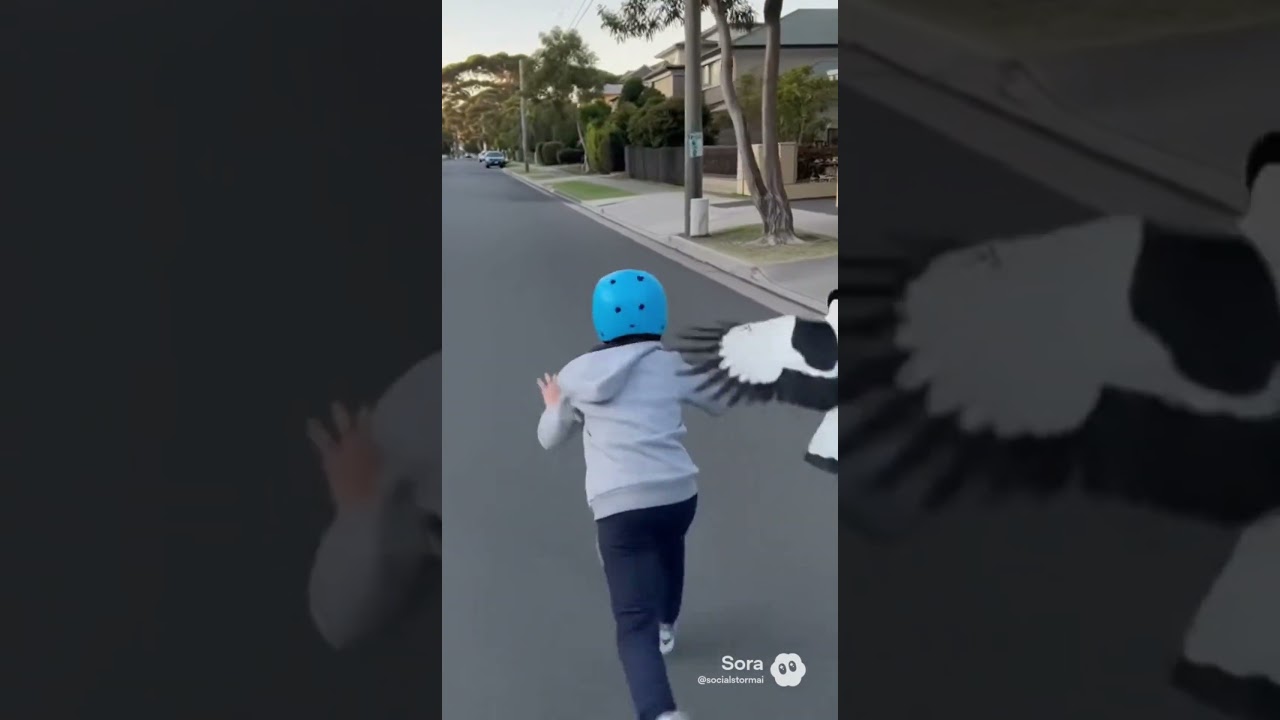 Magpie vs. Scooter Kid: The Great Bird Chase of Australia 🐦💨