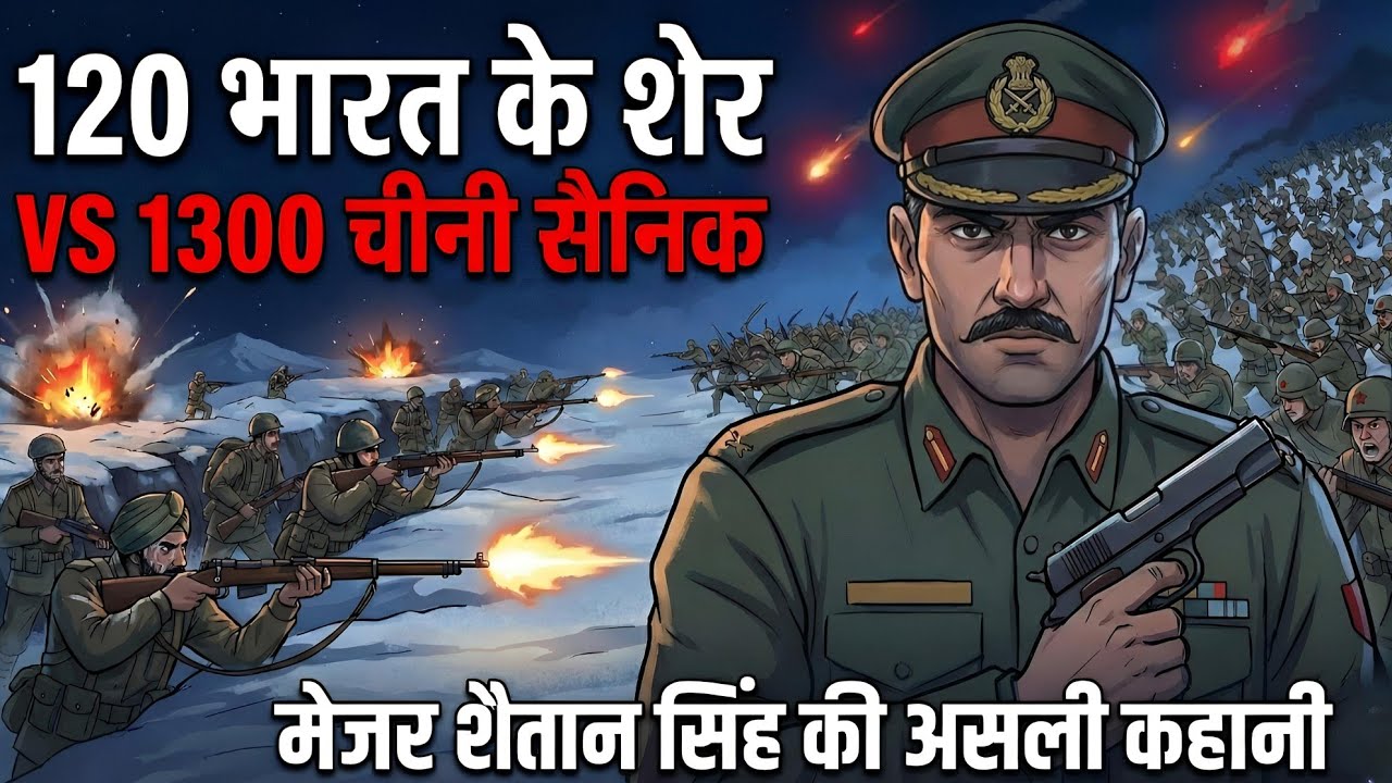 जब 120 जवानों ने चीन को घुटनों पर ला दिया | Battle of Rezang La 1962 | Major Shaitan Singh Story