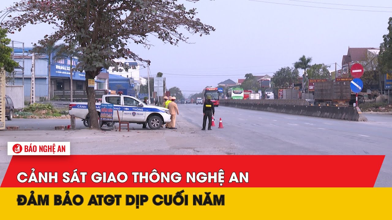 Cảnh sát giao thông Nghệ An đảm bảo ATGT dịp cuối năm