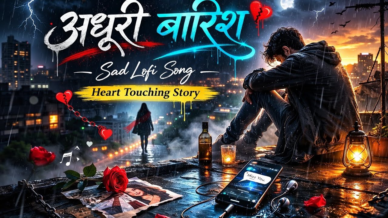 अधूरी बारिश | Hindi sad lofi song #sadlofi#hindisong#emotionalmusic#brokensoul#lofimusic#sadstatus