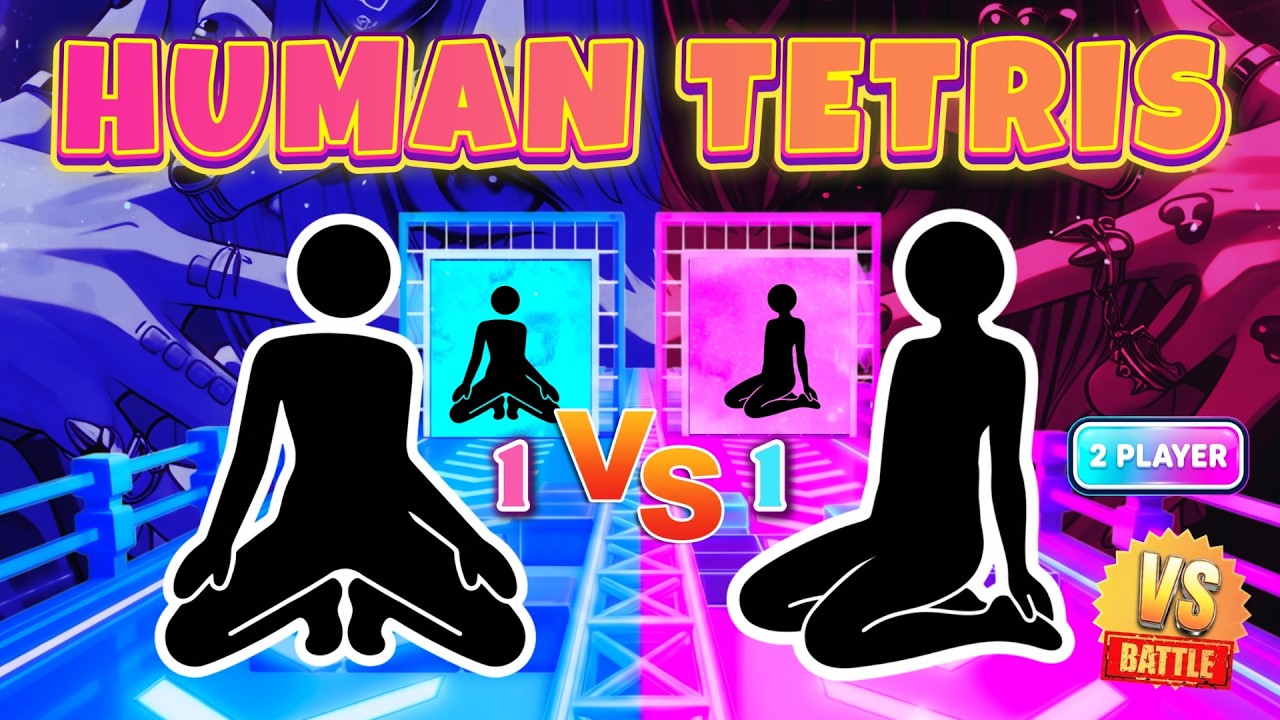 HUMAN TETRIS PvP 1vs1 💥 | One Of You Is Cooked 😭| Immersive Interactive Warm-Up #25