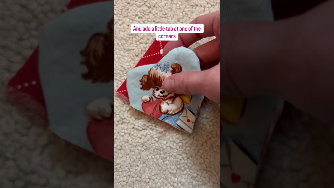 Sew a bag charm for February! 