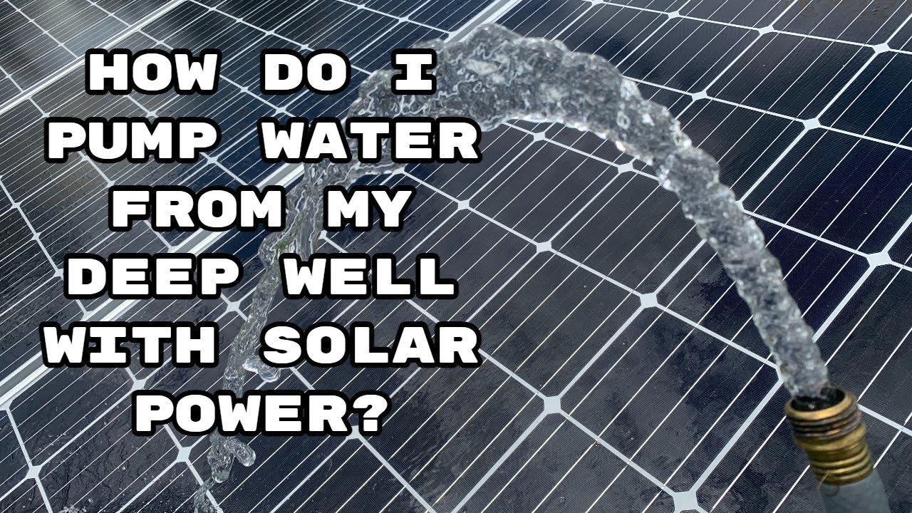 Off grid solar deep well pumping