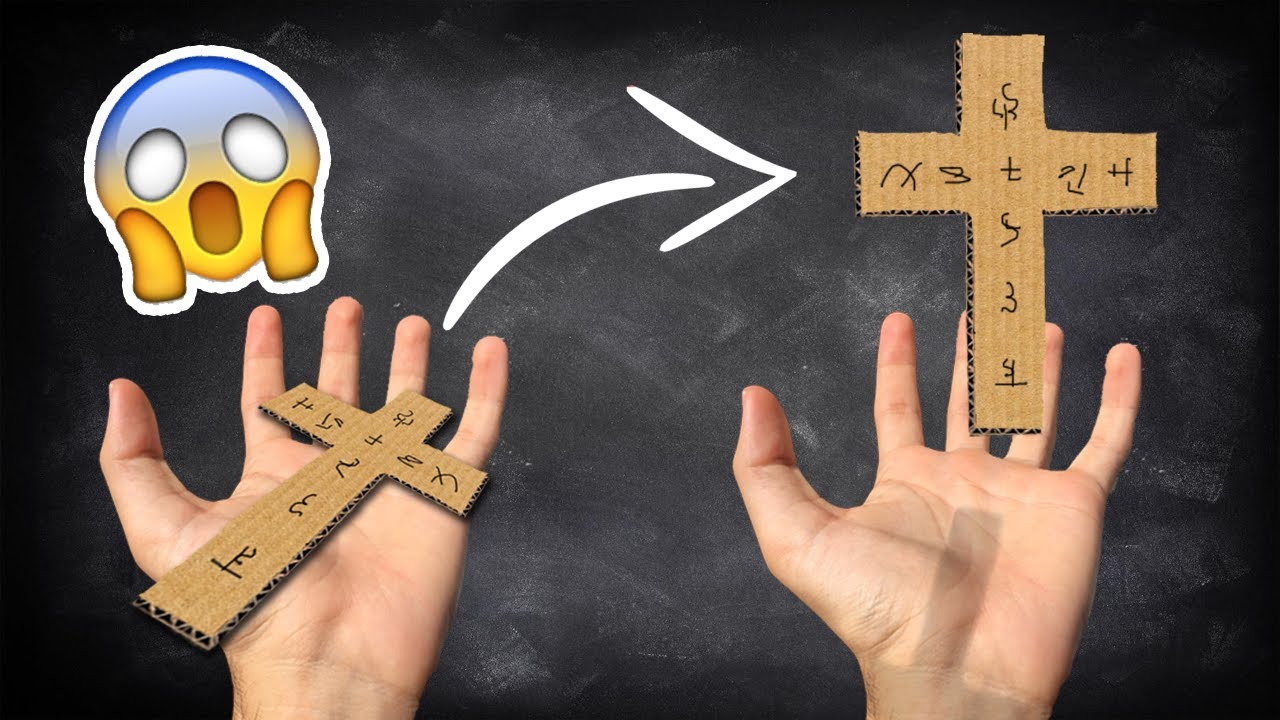 How to Levitate a Cross using NO Threads/Magnets