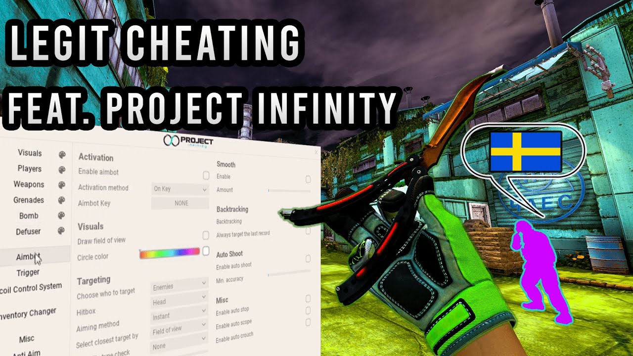 CS:GO LEGIT CHEATING | A normal swedish competitive game in prime CS:GO (with RUX and cheats)