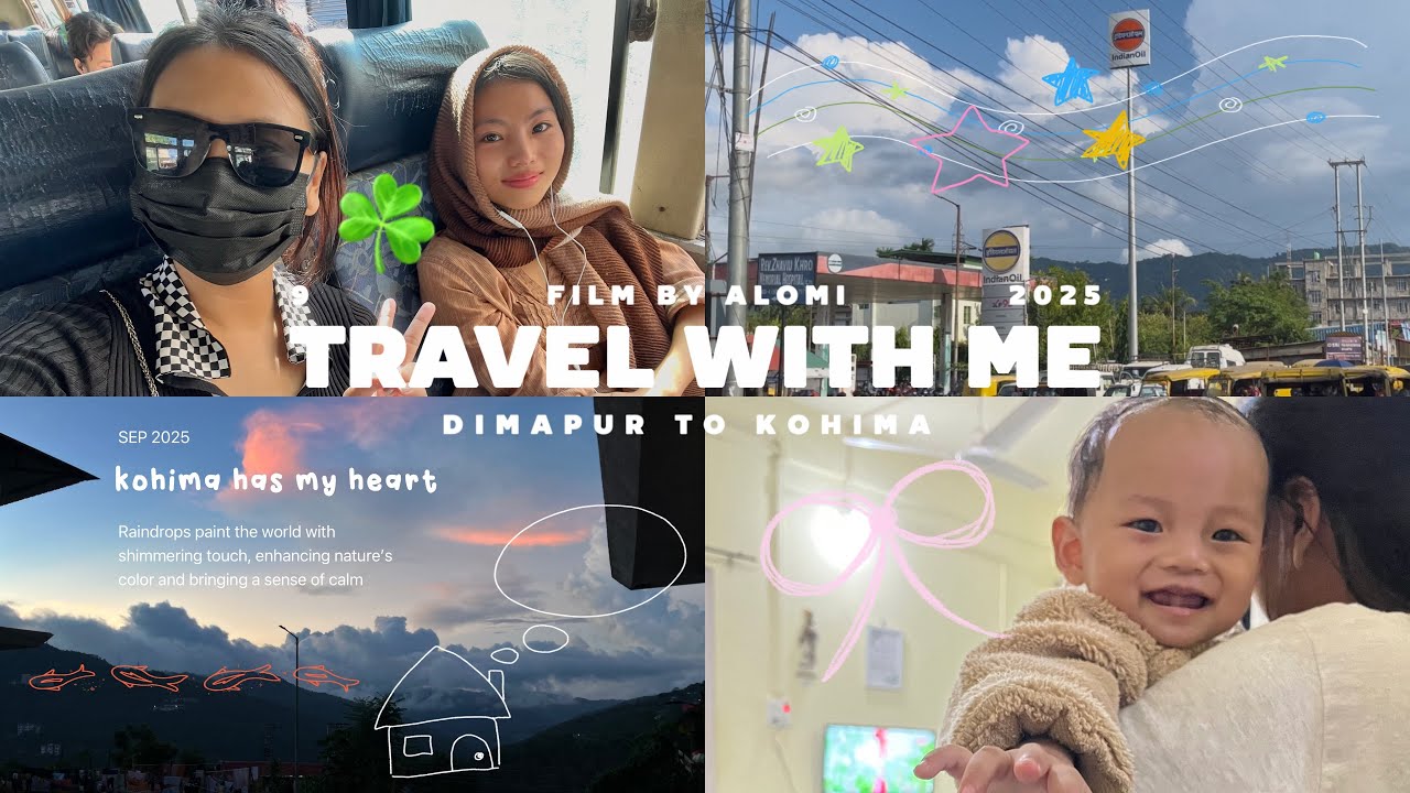 My first travel to Kohima ⛅️🌱🫧 ep 1 | travel with Honi and alomiii💕