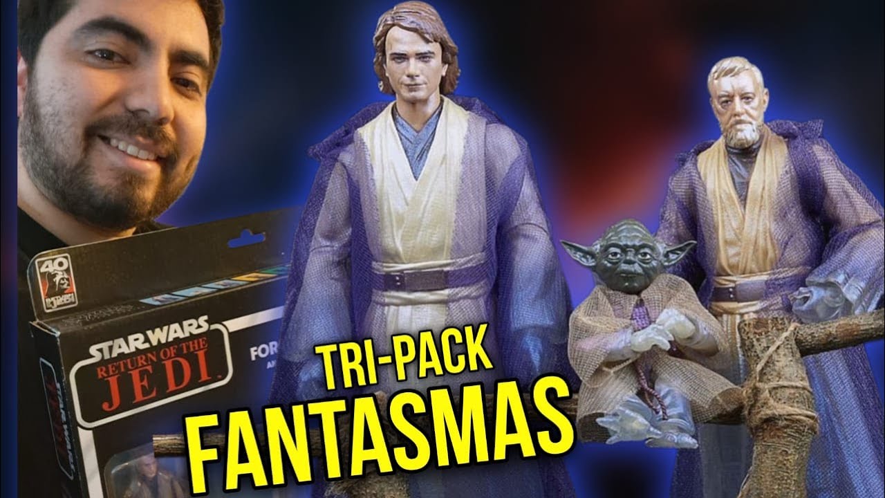 ¿QUÉ TAN BUENO FUE el Three Pack FORCE SPIRITS BLACK SERIES 2023?; Figuras de ANAKIN OBI WAN y YODA
