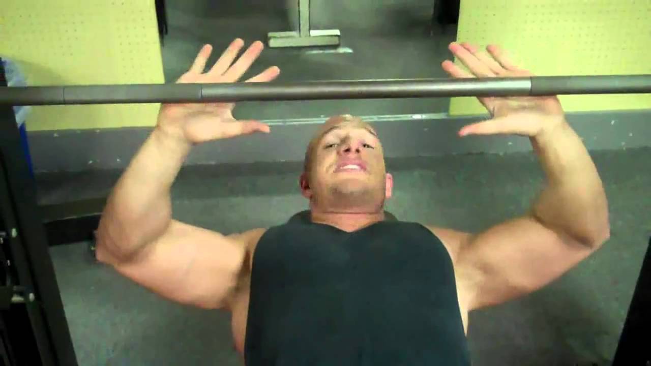 Chest - Smith Machine Bench Press - Wheelchair