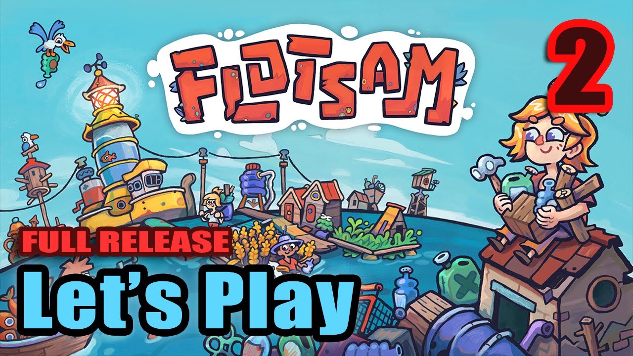 Water Survival City Builder - Floating City that Moves - Farmer Search - Flotsam - Full Gameplay