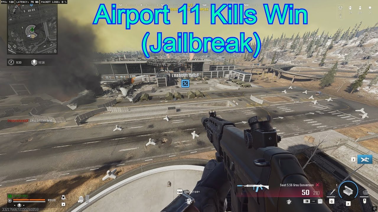Warzone Verdansk Call Of Duty - Airport With Jailbreak Gameplay 11 Kills Solos Win (HDR & Krig C)