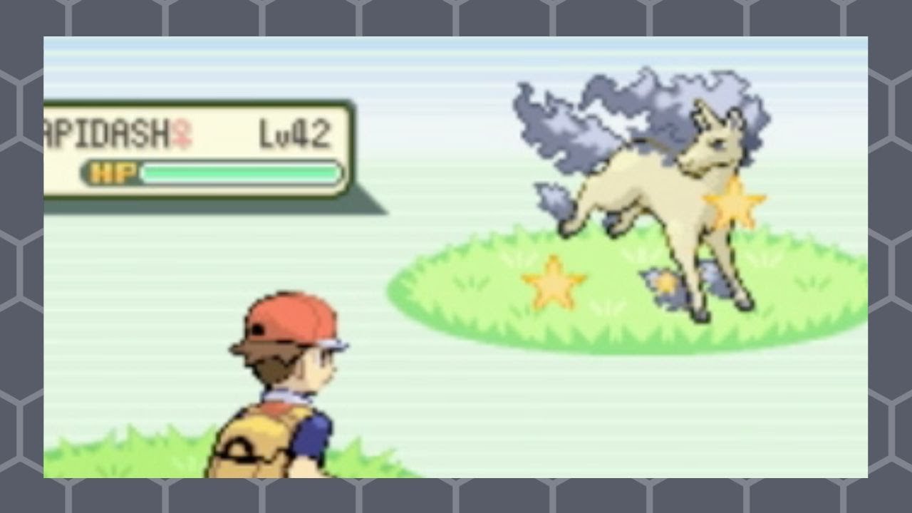 Live!! Shiny Rapidash after 10,884 REs in LeafGreen (and a Fearow lol) full odds