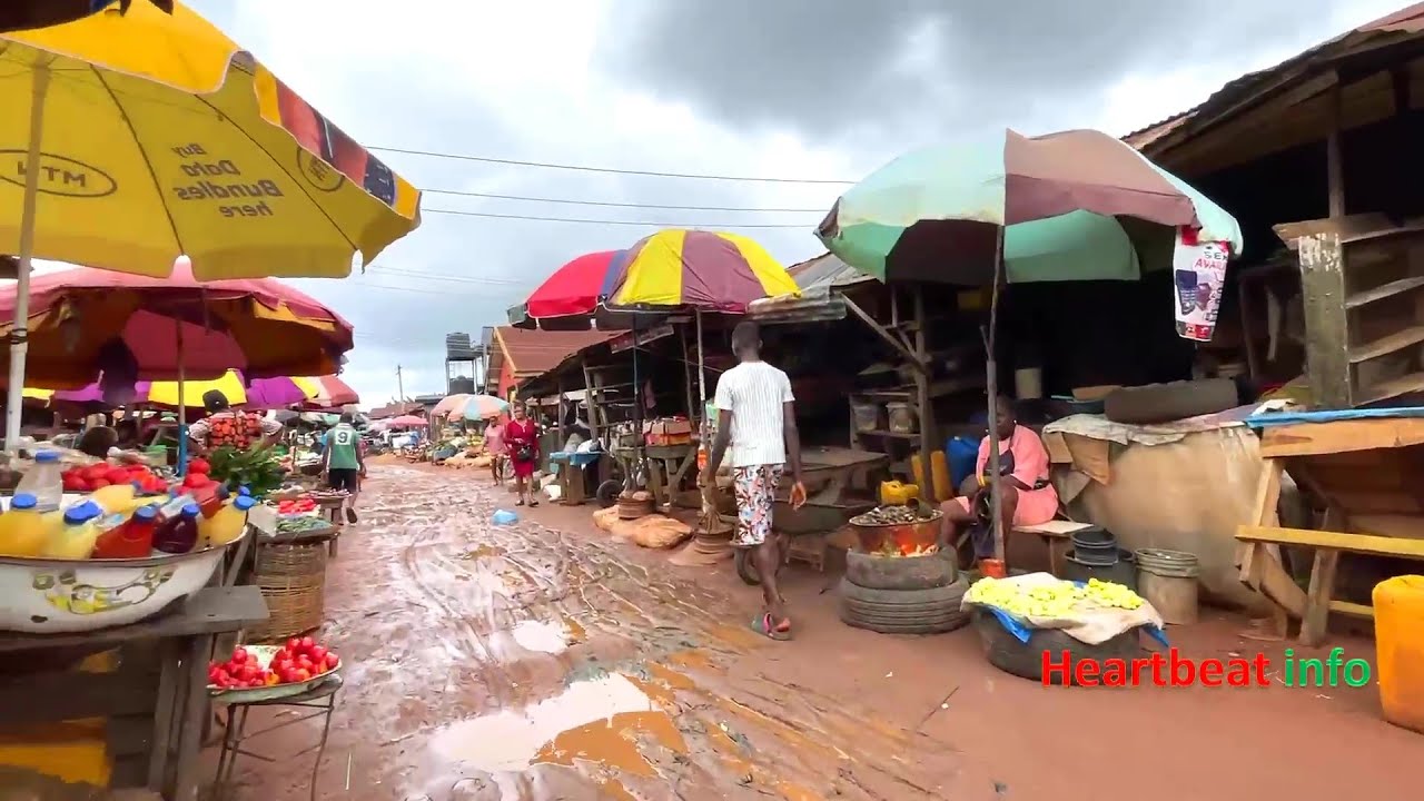 Walk in Benin city | Evbuotubu market