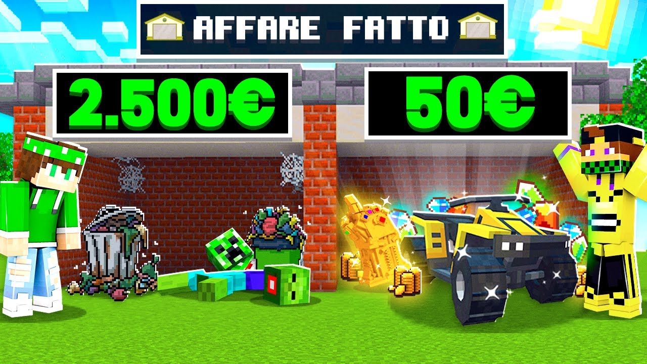 HO GIOCATO AD AFFARE FATTO SU MINECRAFT *Aste RICCHE*