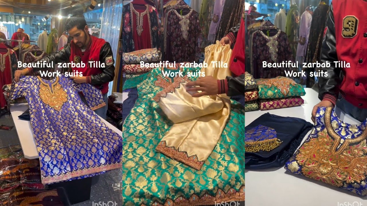 WARDAN Zarbab Tilla Work Suits available at Dressnews Alsafa Market Sarai Bala, Srinagar, 7006907386