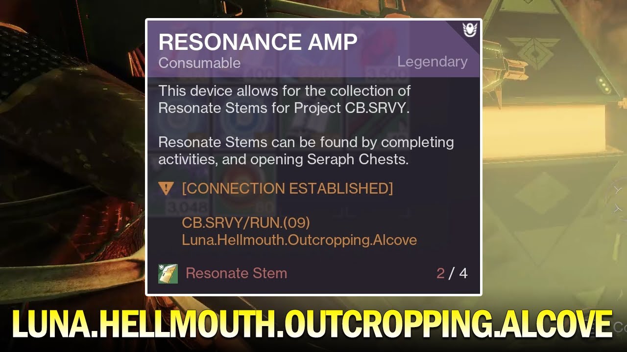 Luna Hellmouth Outcropping Alcove - Resonance Amp Location Quick & Easy Guide [Destiny 2]