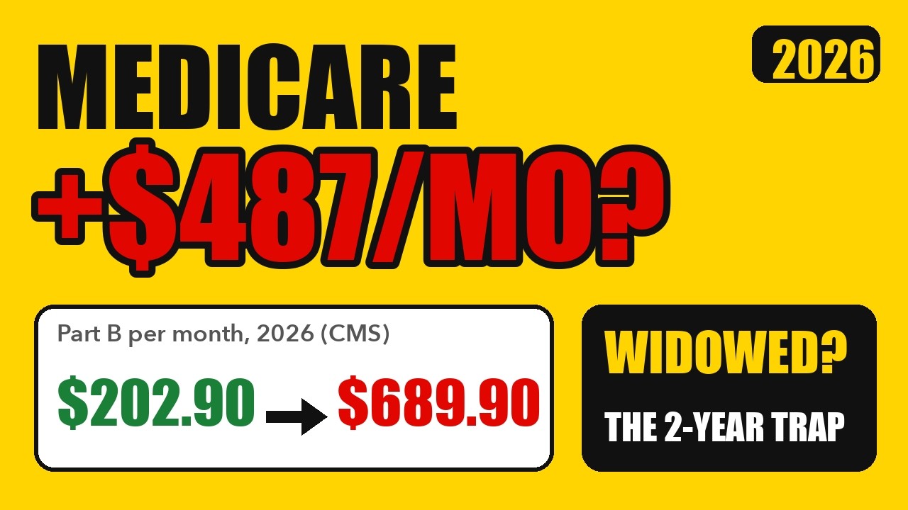 IRMAA 2026: Medicare Can Charge You $487/Month More (Widow Trap)