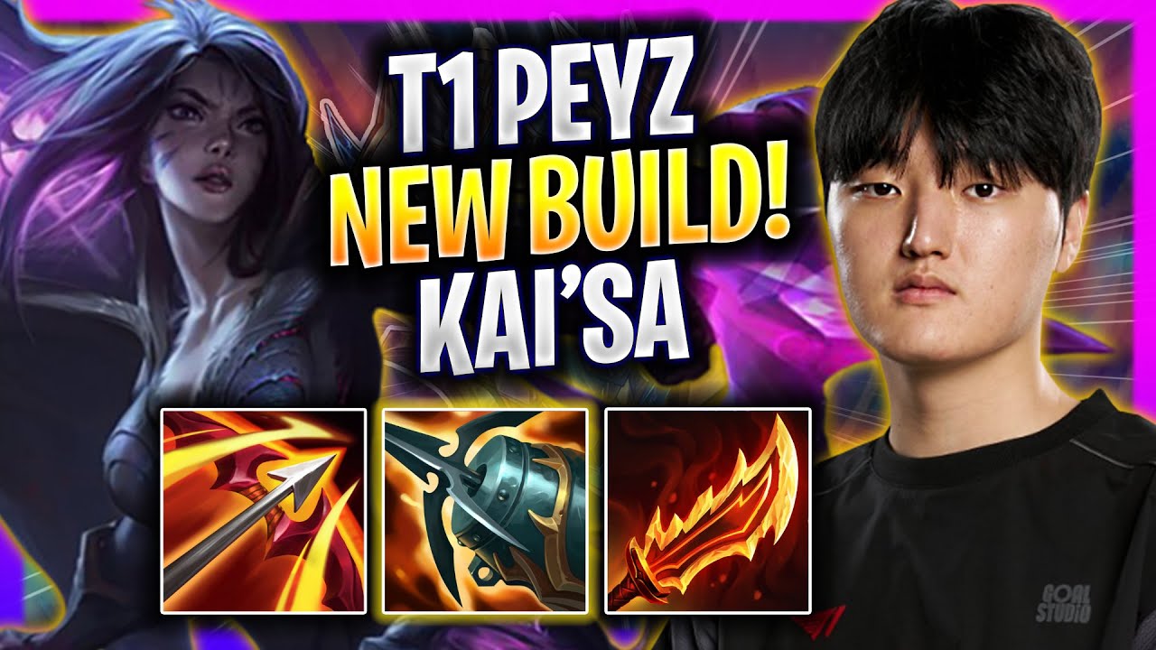 T1 PEYZ TRIES NEW KAI'SA BUILD! - T1 Peyz Plays Kai'sa ADC vs Yunara! | Season 2026