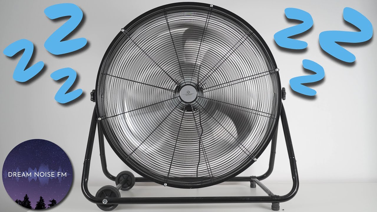 Sleep fast 😴 with a GIANT wind machine fan sound! - Black Screen