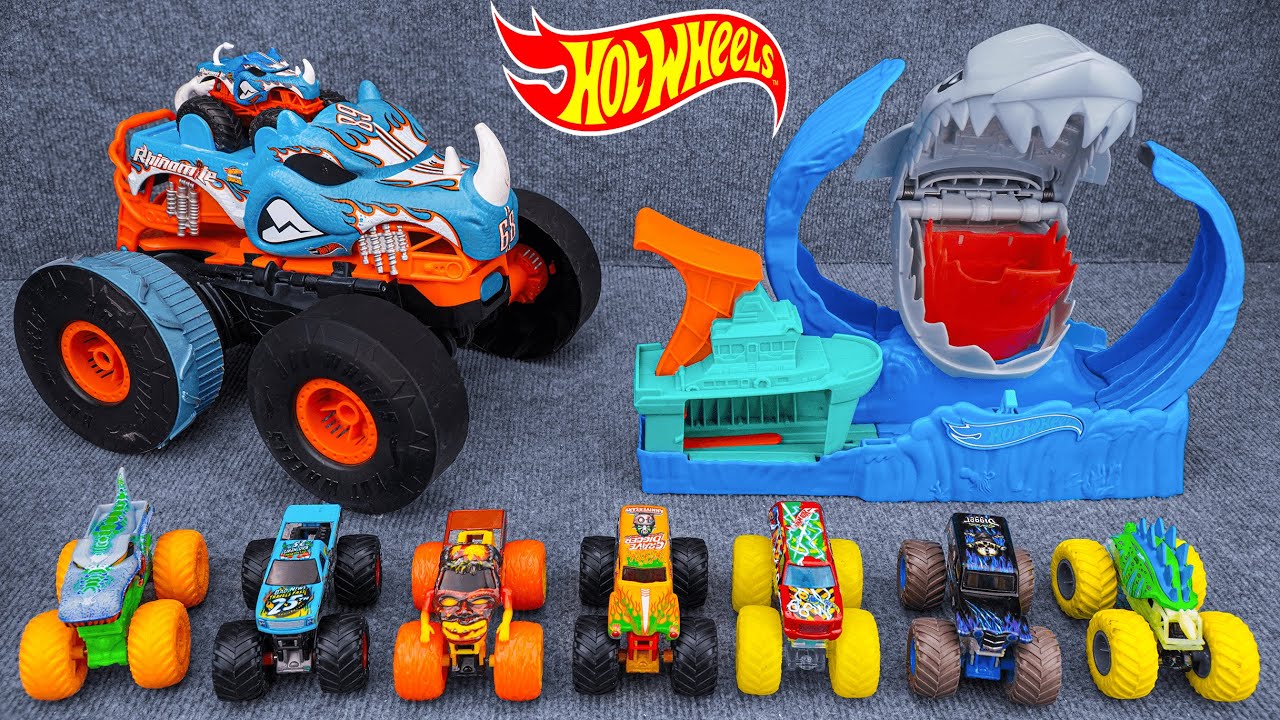Hot Wheels Collection Unboxing Review ASMR | Hot Wheels City Robo Shark Frenzy Playset
