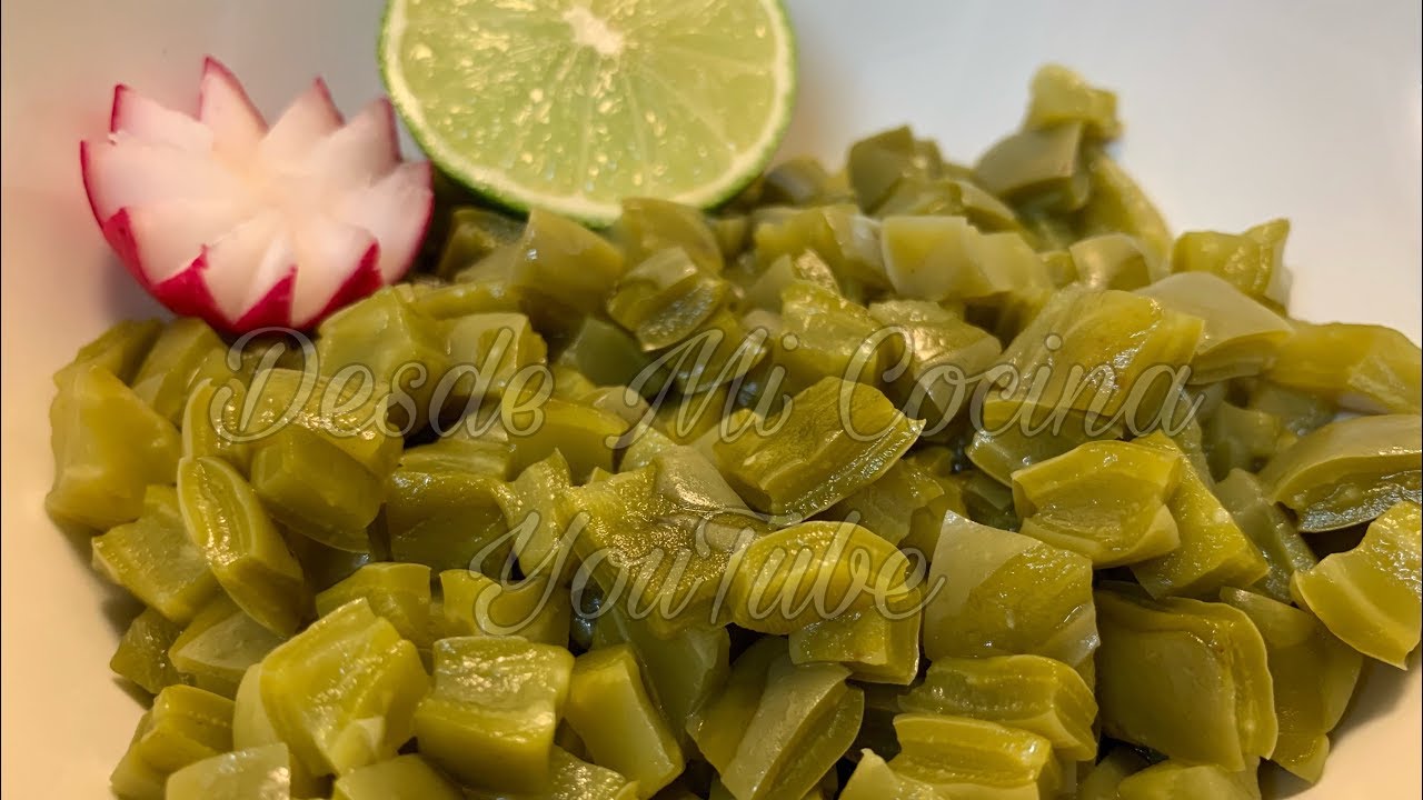 COMO COCINAR NOPALES *SIN BABA* -Super Facil- || DESDE MI COCINA by Lizzy