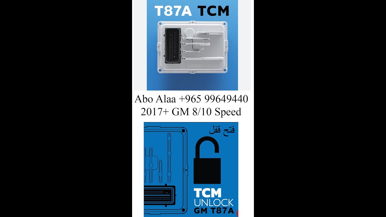 Unlock GM TCM T87A - فتح قفل كنترول جير 8 سرعات