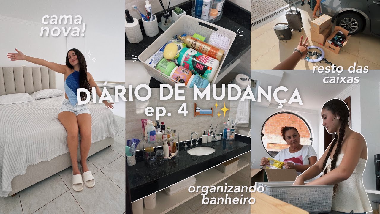 diário de mudança ep.4 🛏️✨ ~ cama nova, encaixotando e organizando as coisas ~