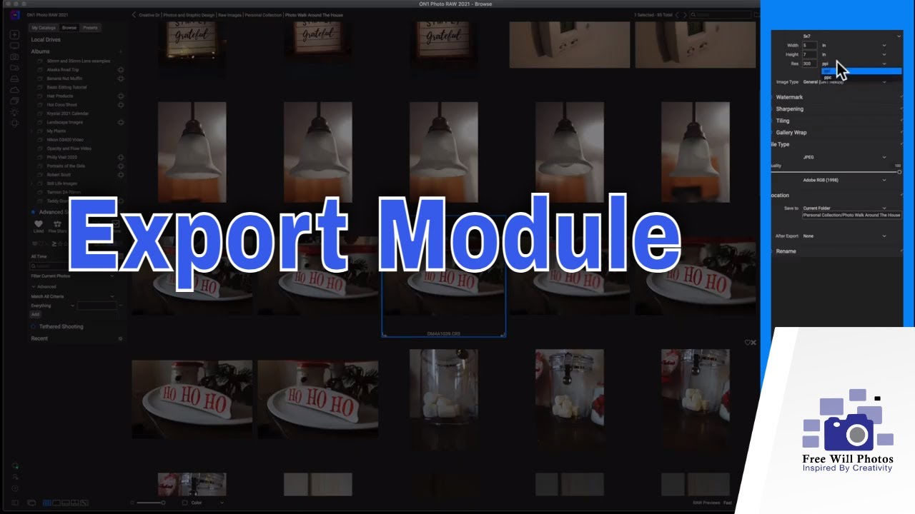 Exporting Your Photos - ON1 Photo Raw 2021 Tutorial