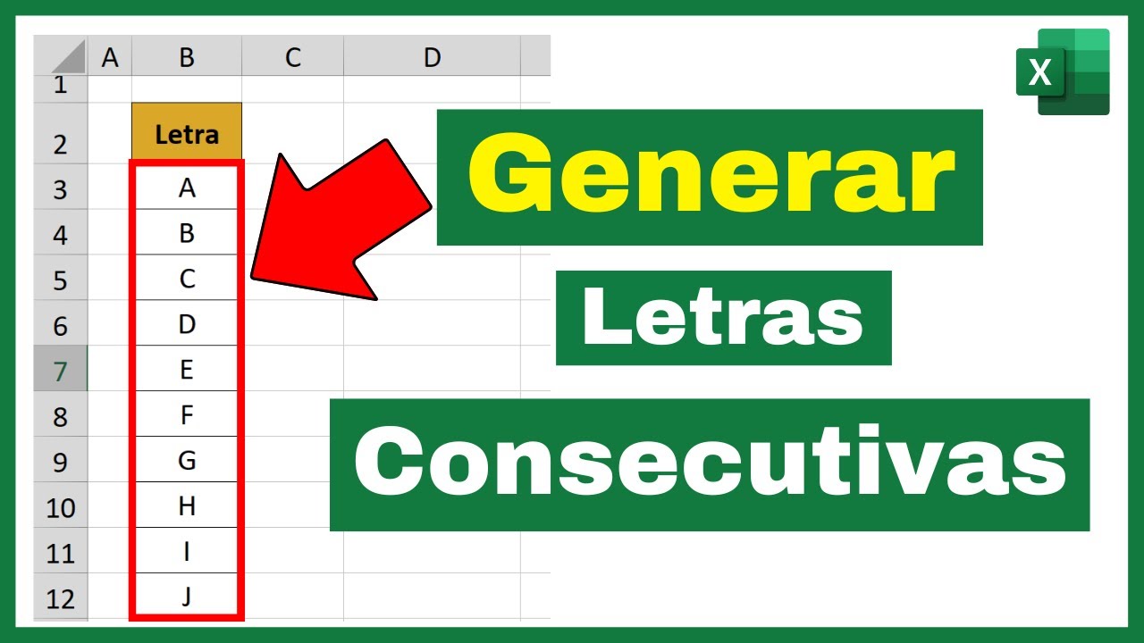 Crear SECUENCIAS DE LETRAS AUTOMÁTICAS en Excel😎(MAYÚSCULAS-minúsculas)