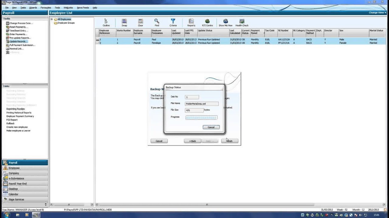 Sage Payroll Full Payment Submission Demo - Real Time PAYE