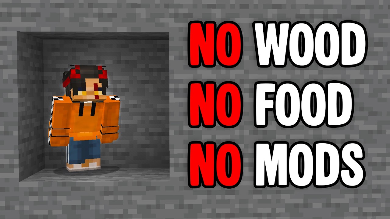 I Beat ONLY Stone Minecraft