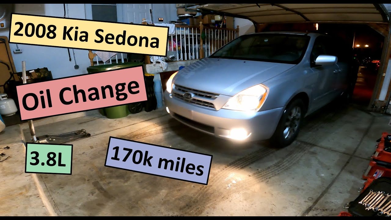 2008 Kia Sedona Oil Change 3.8L V6