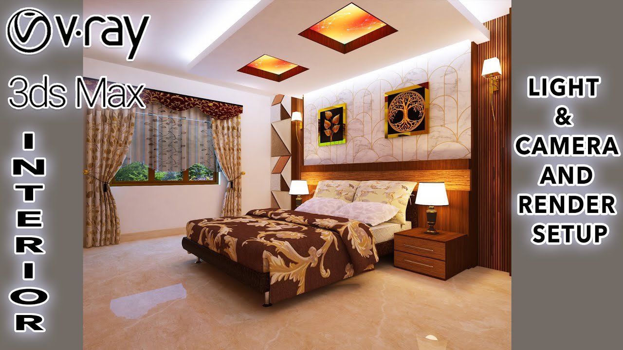 3Ds Max Vray Interior Lighting And Camera And Render Setup