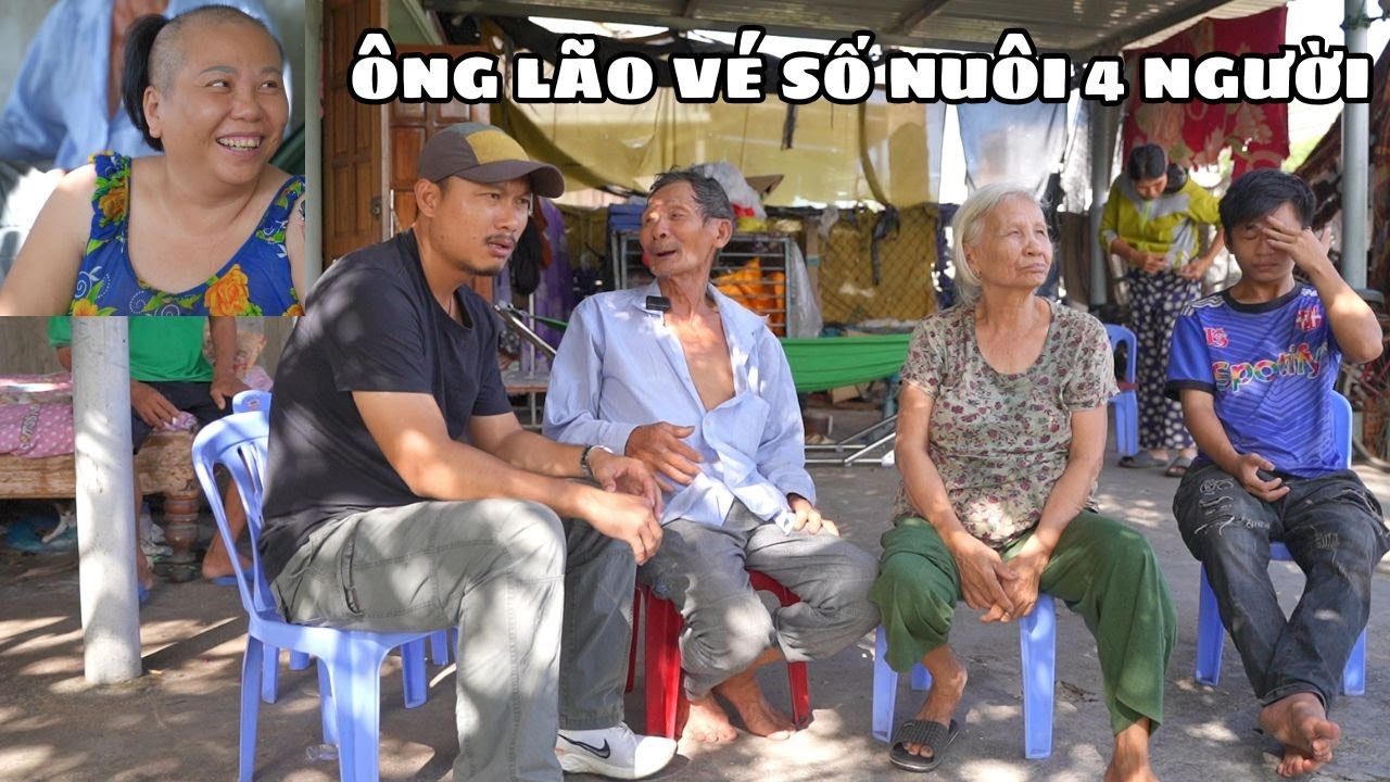 Ông Lão Bán Vé Số Ăn Xin Nuôi 4 Người Căn Nhà Nhiều Thầy Bùa Trấn Yểm