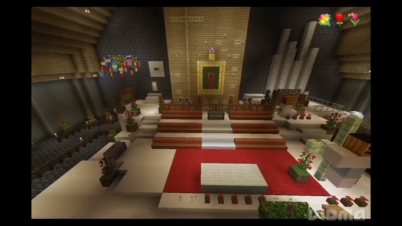 💐🌹Mañanitas a santa María de Guadalupe (dese la basílica en Minecraft)🇲🇽💐