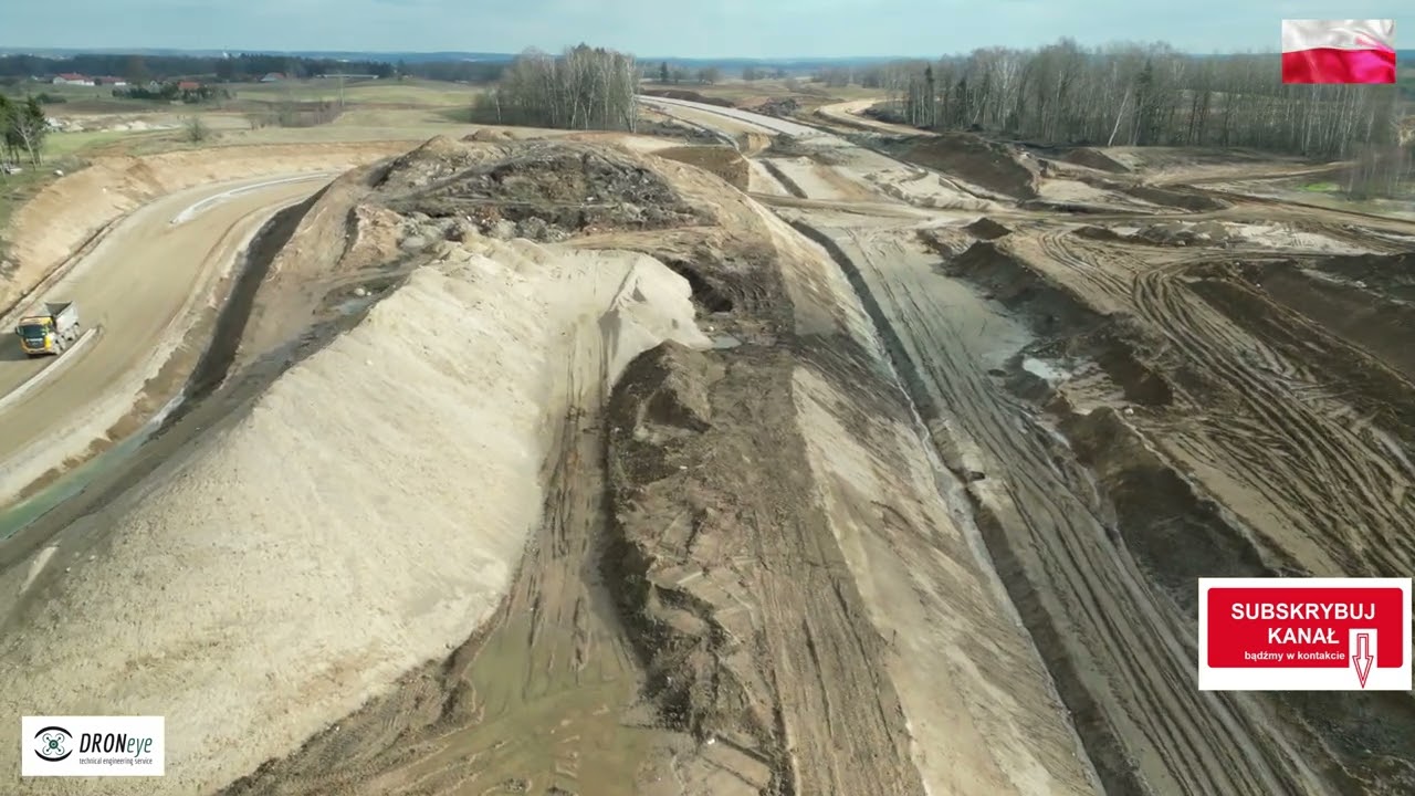 [S16] Mazury! Odcinek Mrągowo - Sorkwity. 03.03.23 #poland #edroneye #droneye #mrągowo #mazury