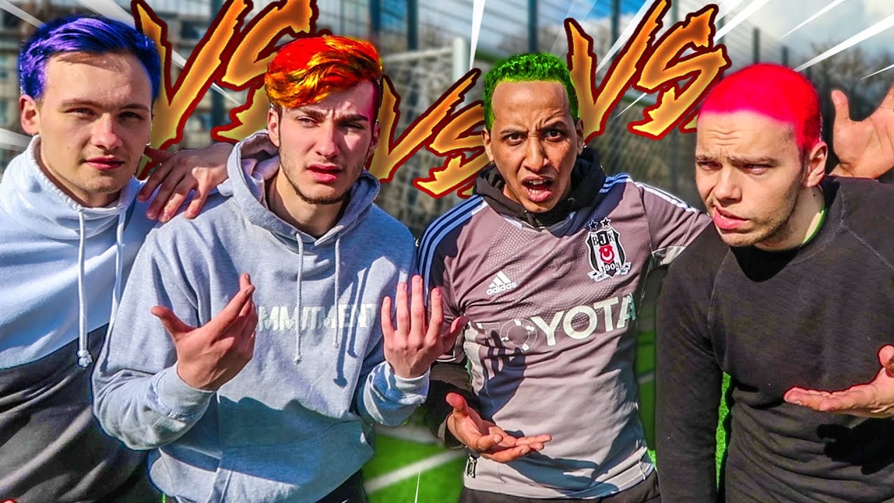 FUßBALL CHALLENGE + EXTREME HAARE FÄRBEN BESTRAFUNG !!