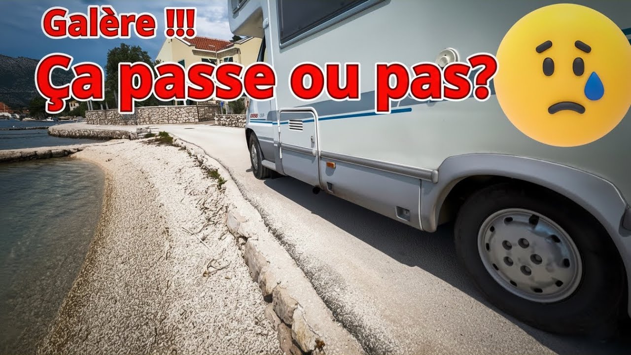 La route commence à être moins large que le camping-car! 
