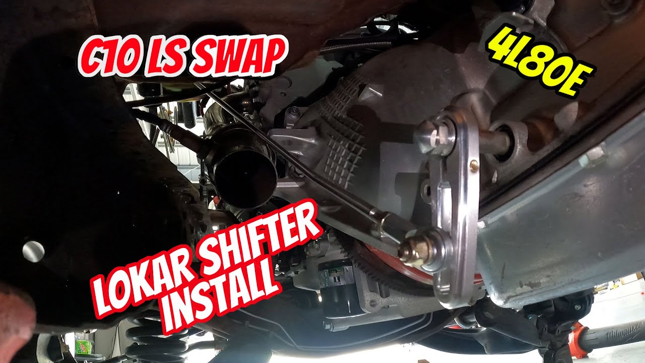 Установка рычага переключения передач на колонку Chevy C10 LS Swap Lokar