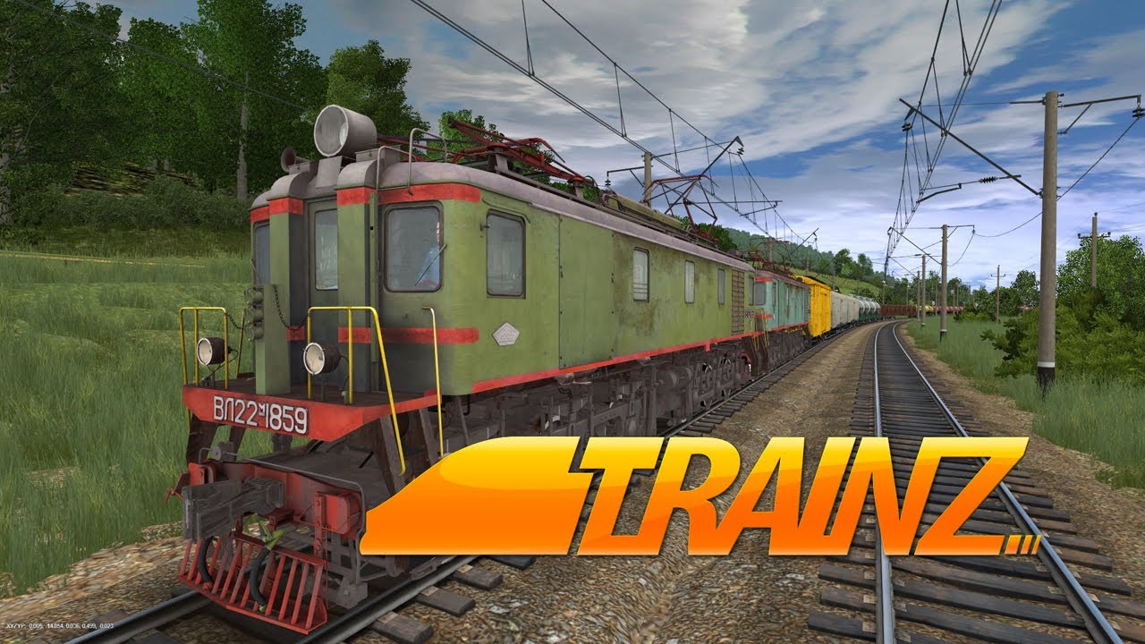 Trainz 🚅 Электровозы ВЛ22М едут с грузовым поездом