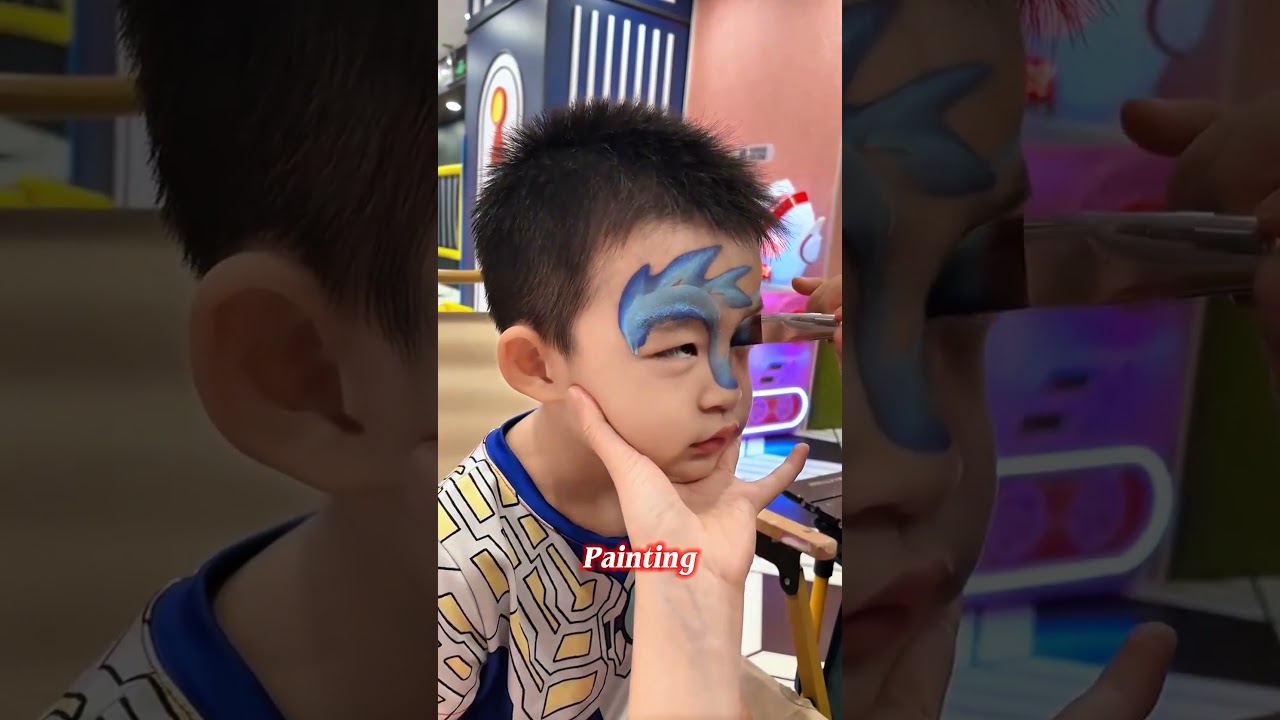 Рисование лис, роспись лица 🦊🦊 