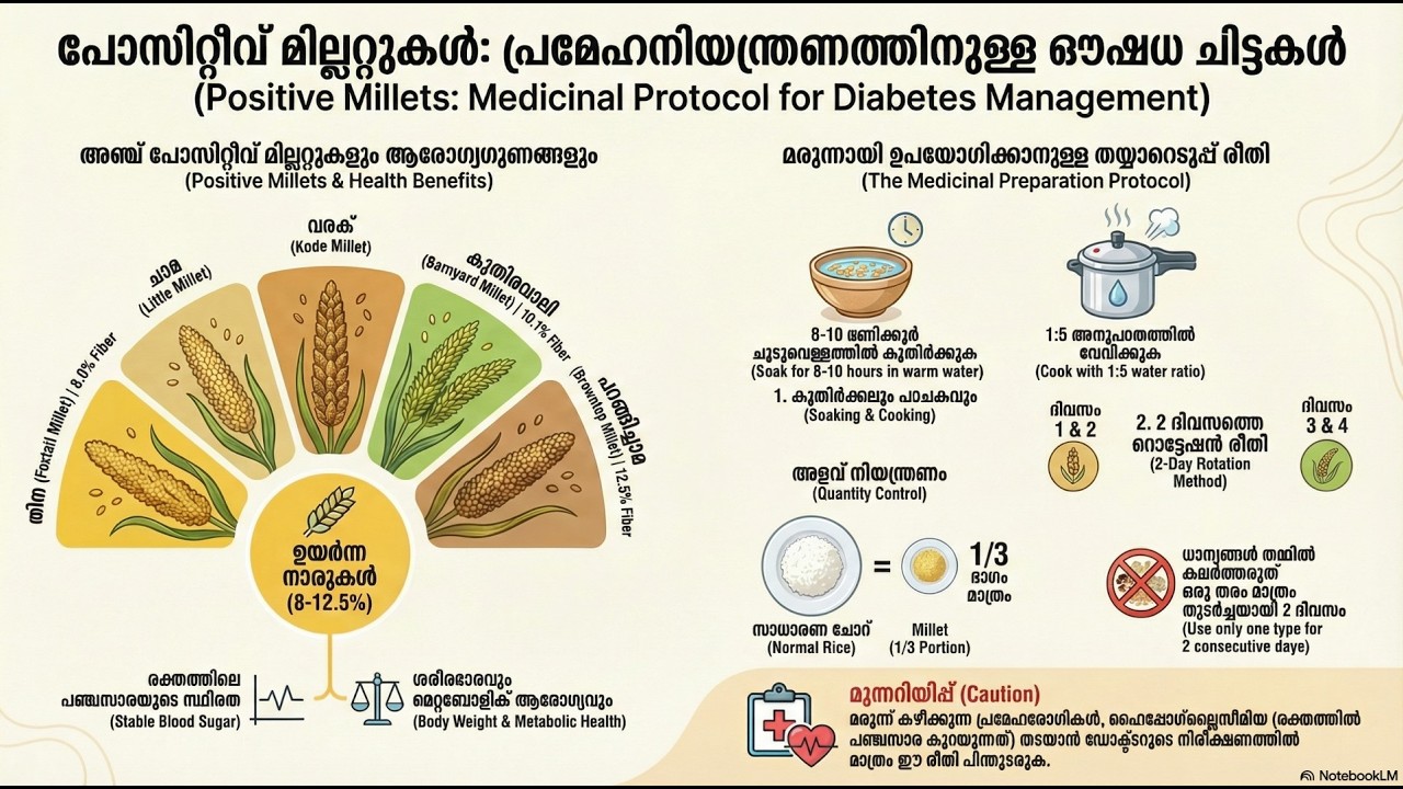 സിരിധാന്യങ്ങളിലൂടെ ആരോഗ്യം വീണ്ടെടുക്കാം: സമ്പൂർണ്ണ സിരിധാന്യ പ്രോട്ടോക്കോൾ